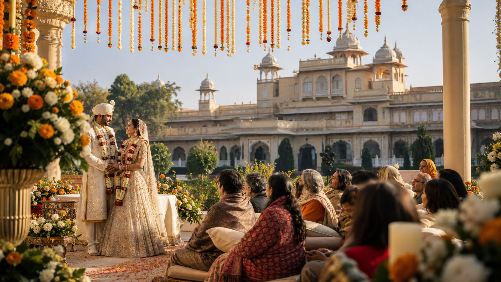 Winter wedding celebration in Jaipur